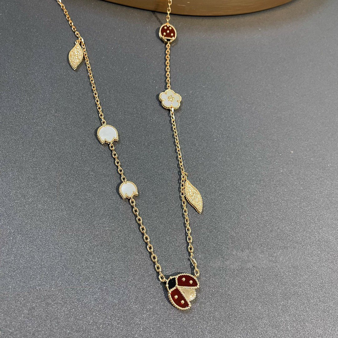 [Charm Aries Jewelry]LUCKY SPRING 15 MOTIFS GOLD NECKLACE