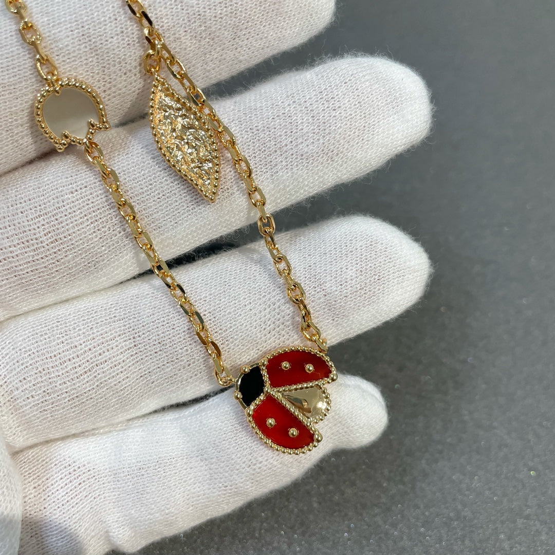 [Charm Aries Jewelry]LUCKY SPRING 15 MOTIFS GOLD NECKLACE