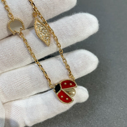 [Charm Aries Jewelry]LUCKY SPRING 15 MOTIFS GOLD NECKLACE