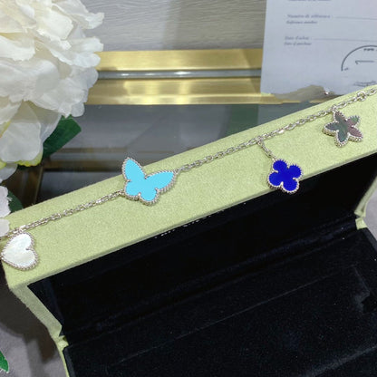 [Charm Aries Jewelry]LUCKY SPRING SILVER BRACELET 4 MOTIF