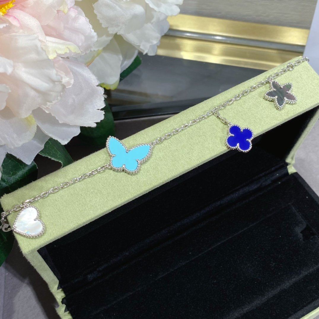 [Charm Aries Jewelry]LUCKY SPRING SILVER BRACELET 4 MOTIF