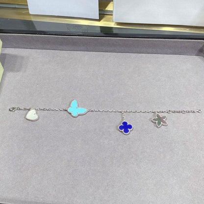 [Charm Aries Jewelry]LUCKY SPRING SILVER BRACELET 4 MOTIF