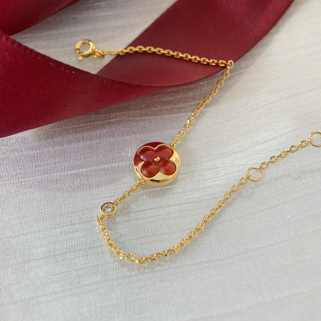 [Charm Aries Jewelry]SUN PEDANT CARNELIAN BRACELET