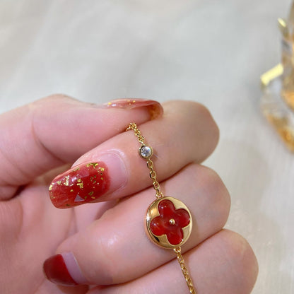[Charm Aries Jewelry]SUN PEDANT CARNELIAN BRACELET