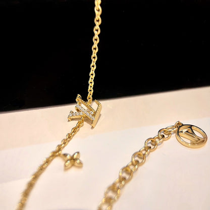 [Charm Aries Jewelry]LOGO STAR MOTIF GOLD BRACELET