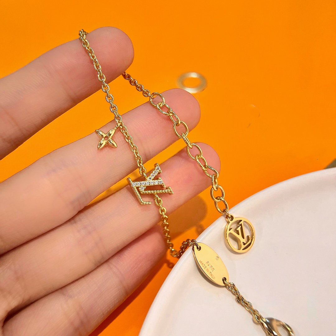 [Charm Aries Jewelry]LOGO STAR MOTIF GOLD BRACELET