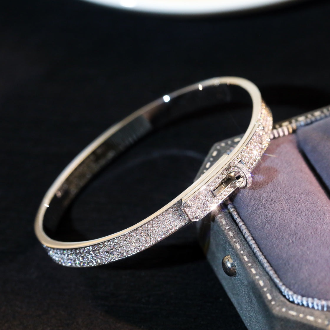 [Charm Aries Jewelry]KELLY BRACELET DIAMOND PAVED