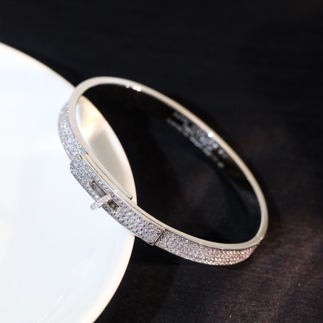 [Charm Aries Jewelry]KELLY BRACELET DIAMOND PAVED