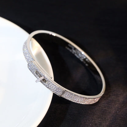 [Charm Aries Jewelry]KELLY BRACELET DIAMOND PAVED