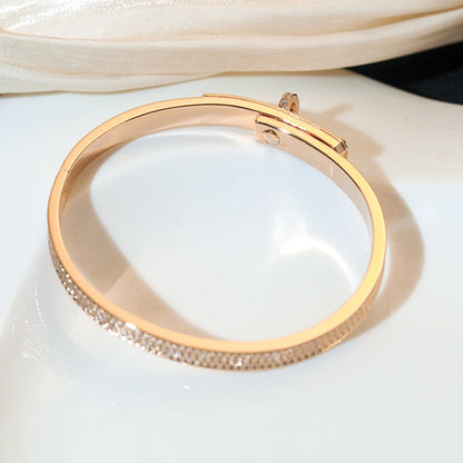 [Charm Aries Jewelry]KELLY BRACELET DIAMOND PAVED