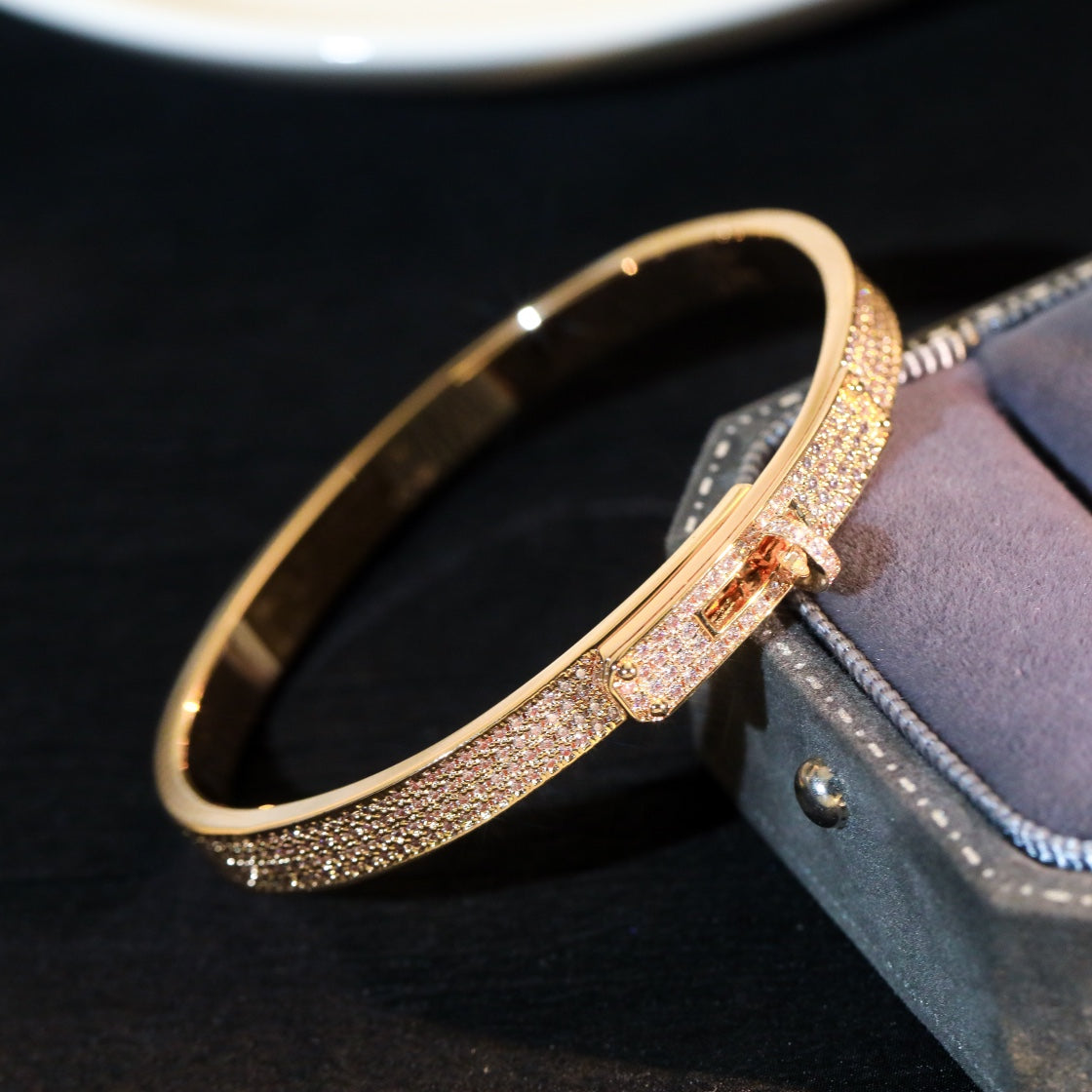 [Charm Aries Jewelry]KELLY BRACELET DIAMOND PAVED