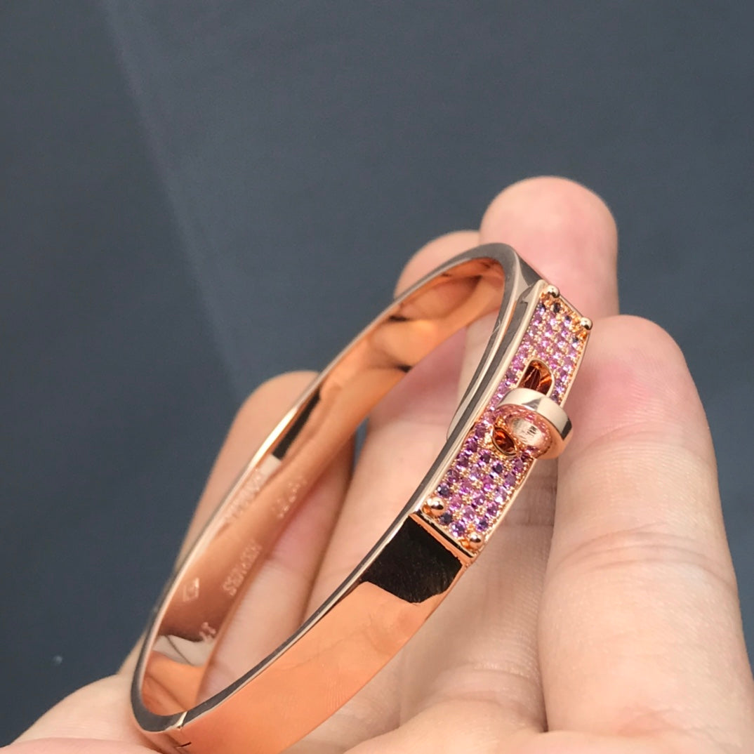 [Charm Aries Jewelry]KELLY BRACELET PINK DIAMOND