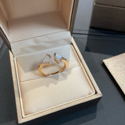 [Charm Aries Jewelry]DREAM MOP DIAMOND OPEN RING