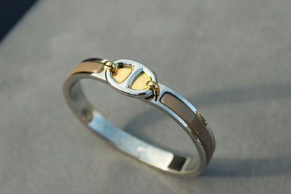 [Charm Aries Jewelry]CLIC CHAINE SILVER BRACELET