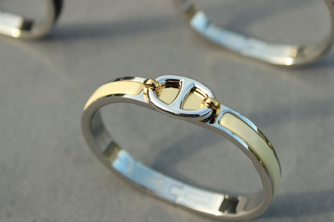 [Charm Aries Jewelry]CLIC CHAINE SILVER BRACELET
