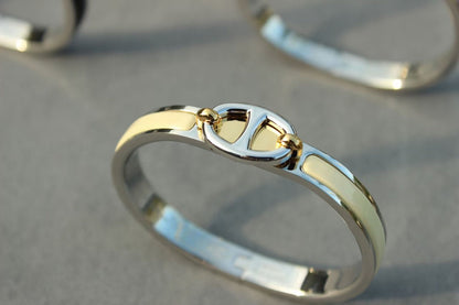 [Charm Aries Jewelry]CLIC CHAINE SILVER BRACELET