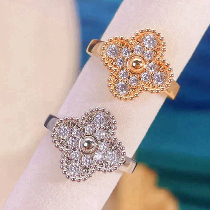 [Charm Aries Jewelry]CLOVER DIAMOND RING