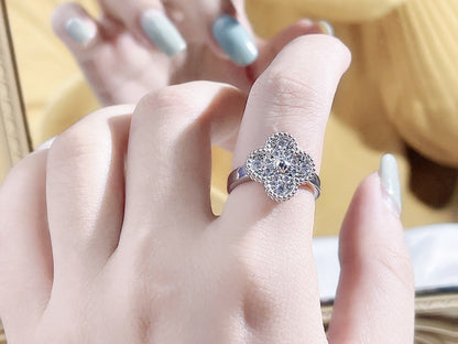 [Charm Aries Jewelry]CLOVER DIAMOND RING