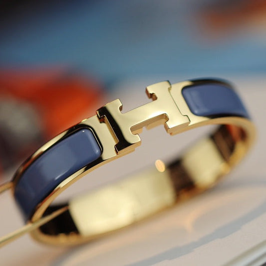 [Charm Aries Jewelry]H BRACELET 12MM BLUE GRAY
