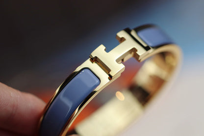 [Charm Aries Jewelry]H BRACELET 12MM BLUE GRAY
