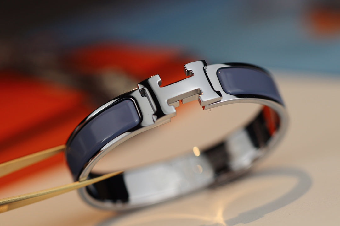 [Charm Aries Jewelry]H BRACELET 12MM BLUE GRAY