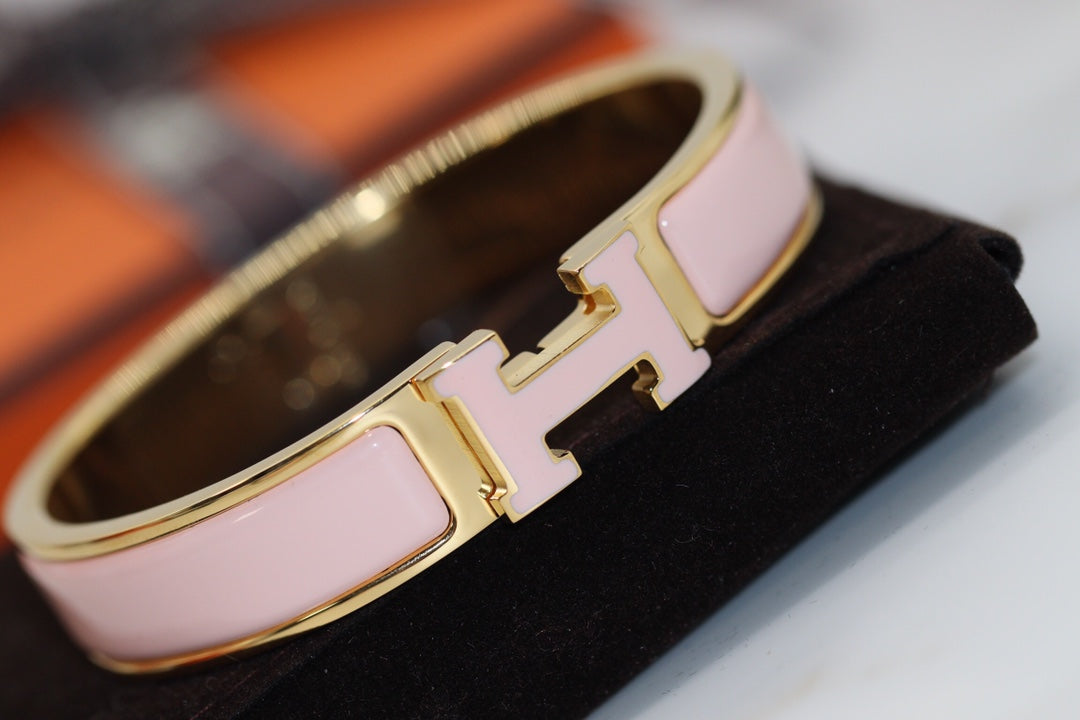 [Charm Aries Jewelry]H BRACELET 12MM PINK