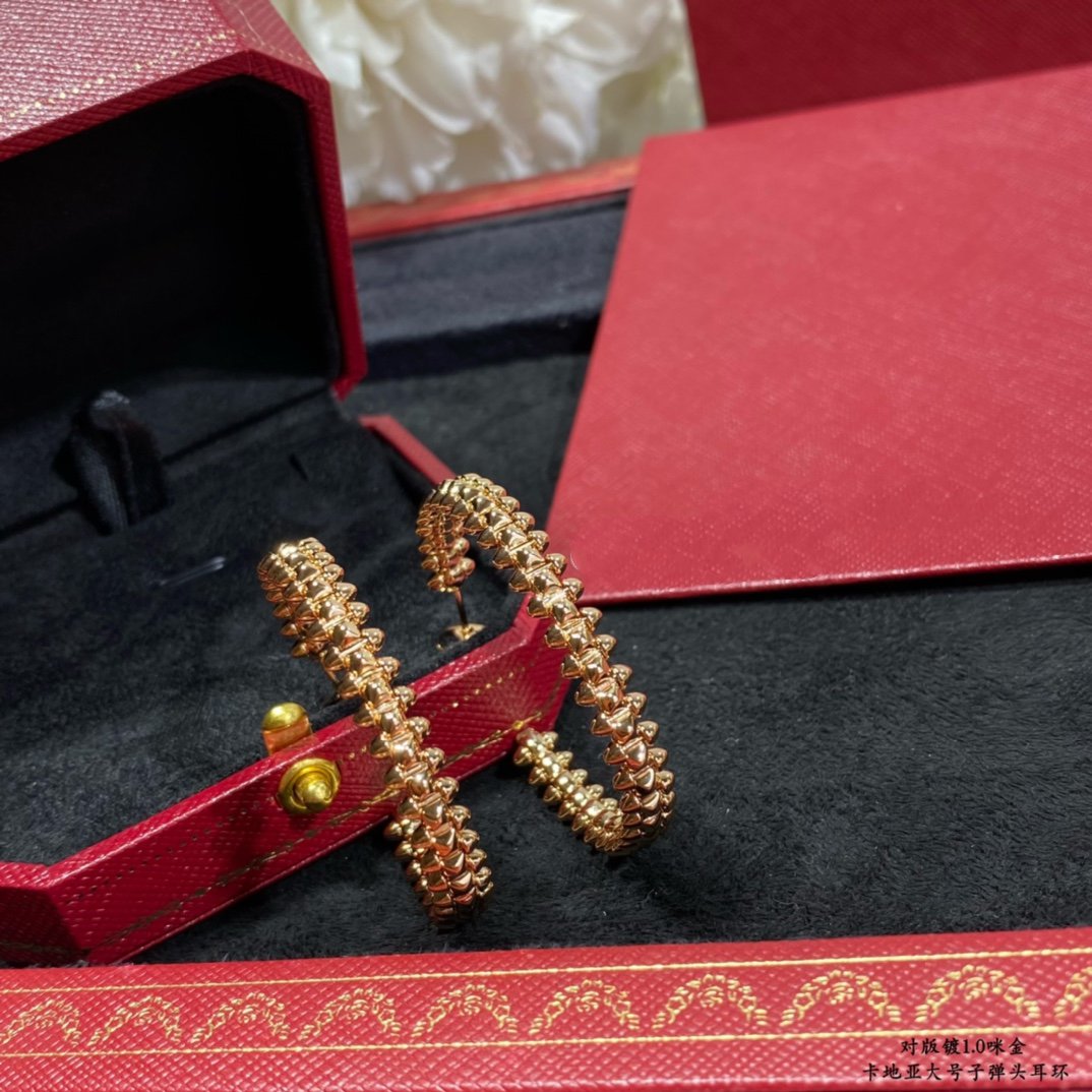 [Charm Aries Jewelry]CLASH LARGE HOOP EARRINGS