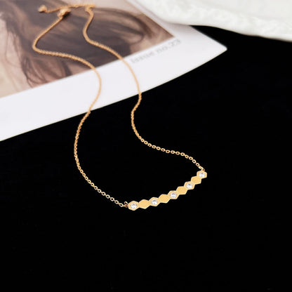 [Charm Aries Jewelry]BEE MY LOVE DIAMOND NECKLACE