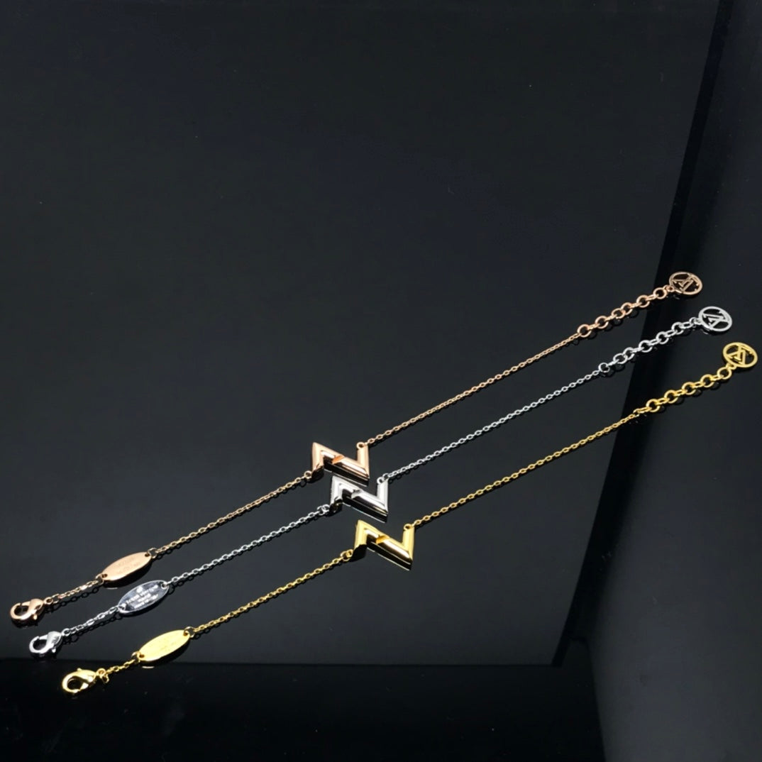[Charm Aries Jewelry]VOLT LV LOGO BRACELET