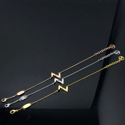[Charm Aries Jewelry]VOLT LV LOGO BRACELET