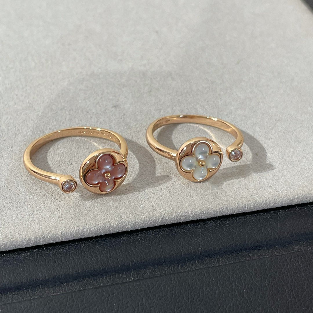 [Charm Aries Jewelry]SUN 1 DIAMOND PINK MOP RING
