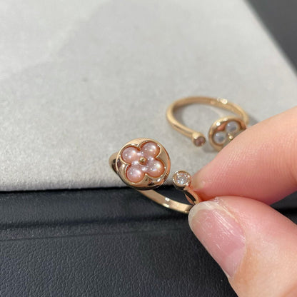 [Charm Aries Jewelry]SUN 1 DIAMOND PINK MOP RING