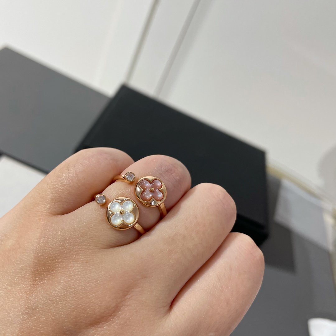 [Charm Aries Jewelry]SUN 1 DIAMOND PINK MOP RING