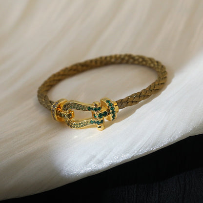 [Charm Aries Jewelry]FORCE 10 GOLD GREEN DIAMOND PAVED