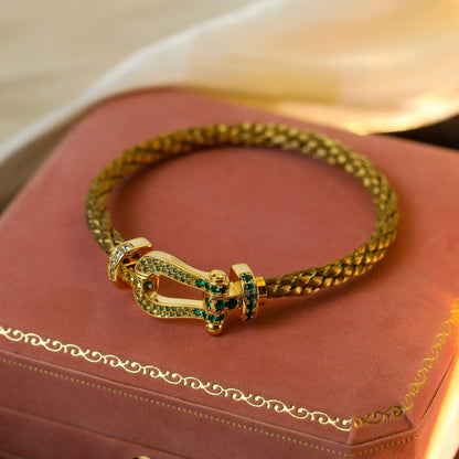 [Charm Aries Jewelry]FORCE 10 GOLD GREEN DIAMOND PAVED