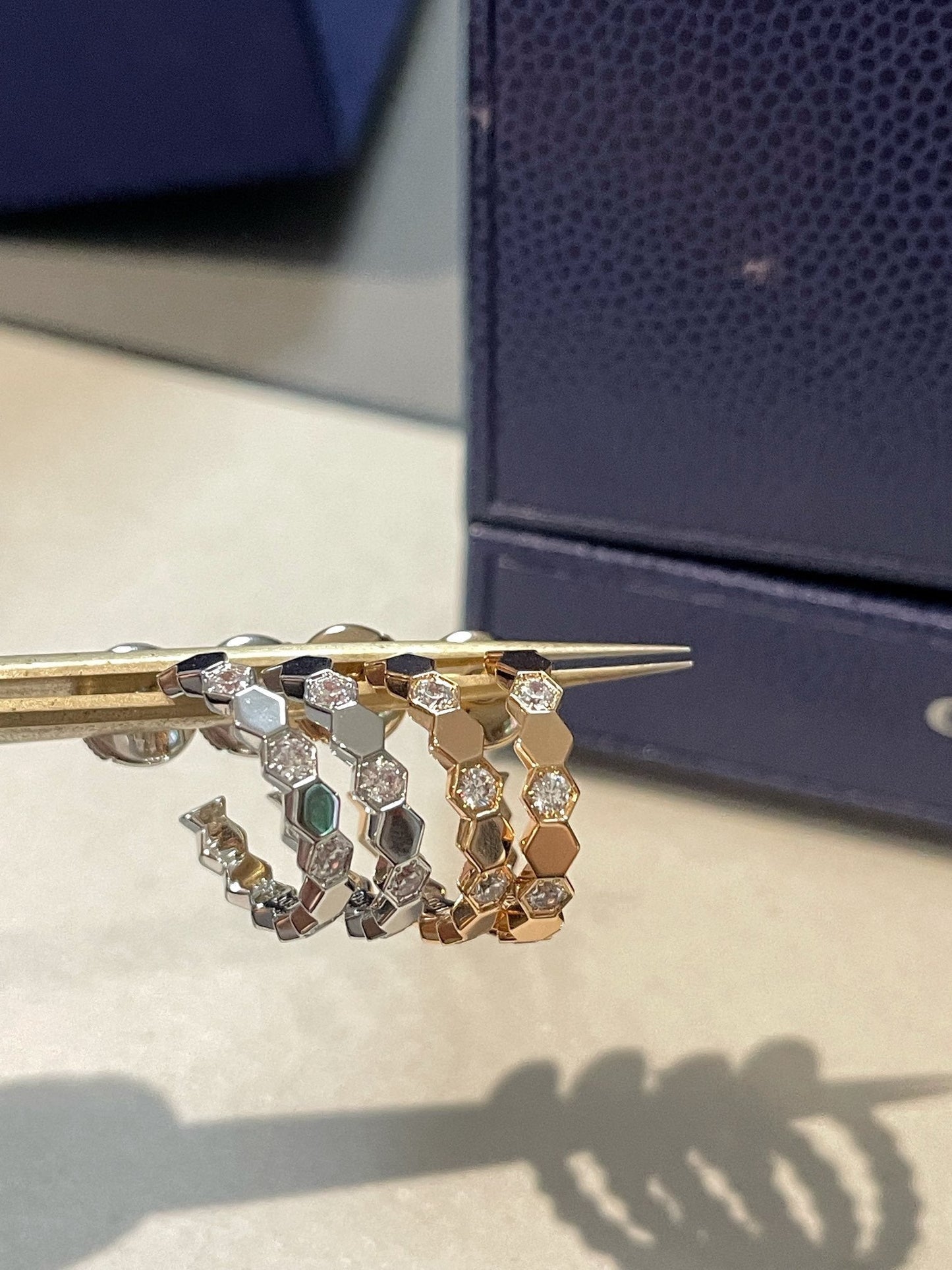 [Charm Aries Jewelry]Hollow Design Four-Leaf Clover Flower Shape Ring