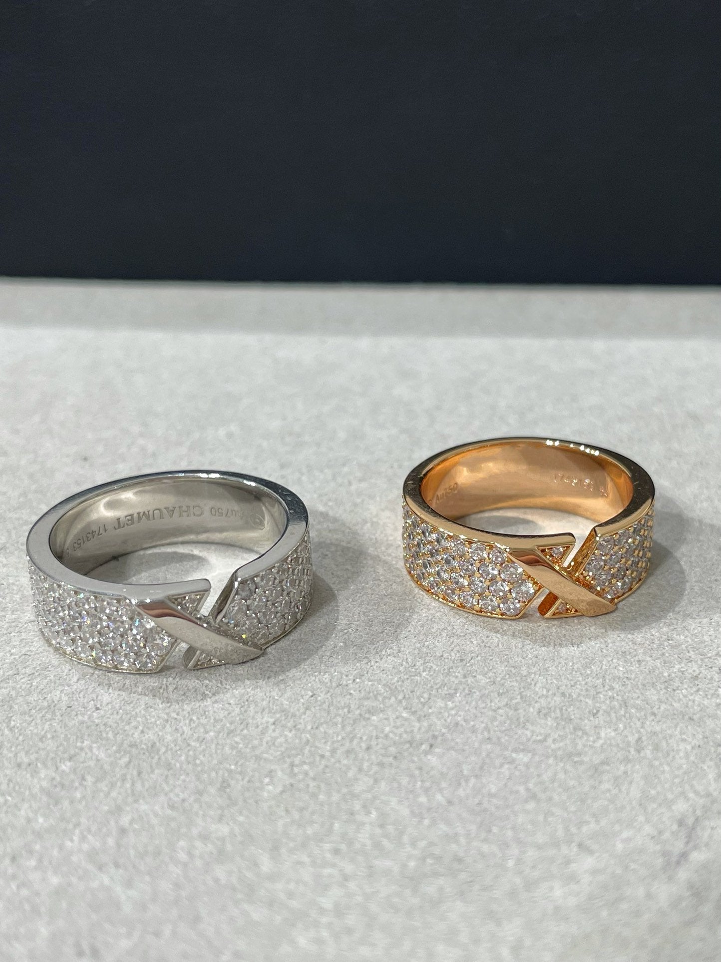 [Charm Aries Jewelry]LIENS EVIDENCE  DIAMOND PAVED RING