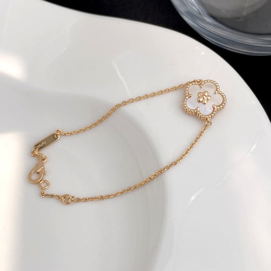 [Charm Aries Jewelry]LUCKY SPRING ROSE GOLD MOP BRACELET
