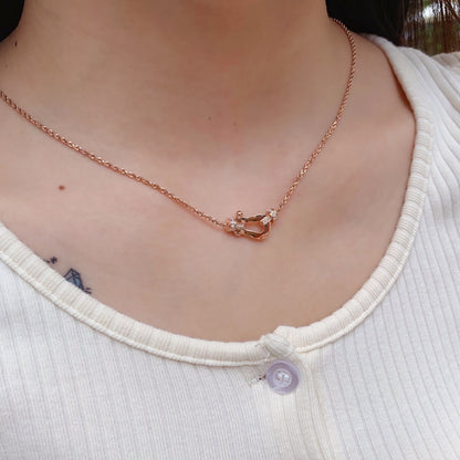 [Charm Aries Jewelry]FORCE 10 PINK GOLD DIAMOND NECKLACE
