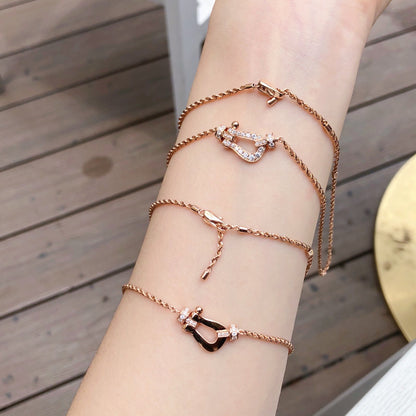 [Charm Aries Jewelry]FORCE 10 PINK GOLD DIAMOND NECKLACE