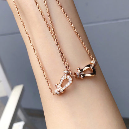 [Charm Aries Jewelry]FORCE 10 PINK GOLD DIAMOND NECKLACE