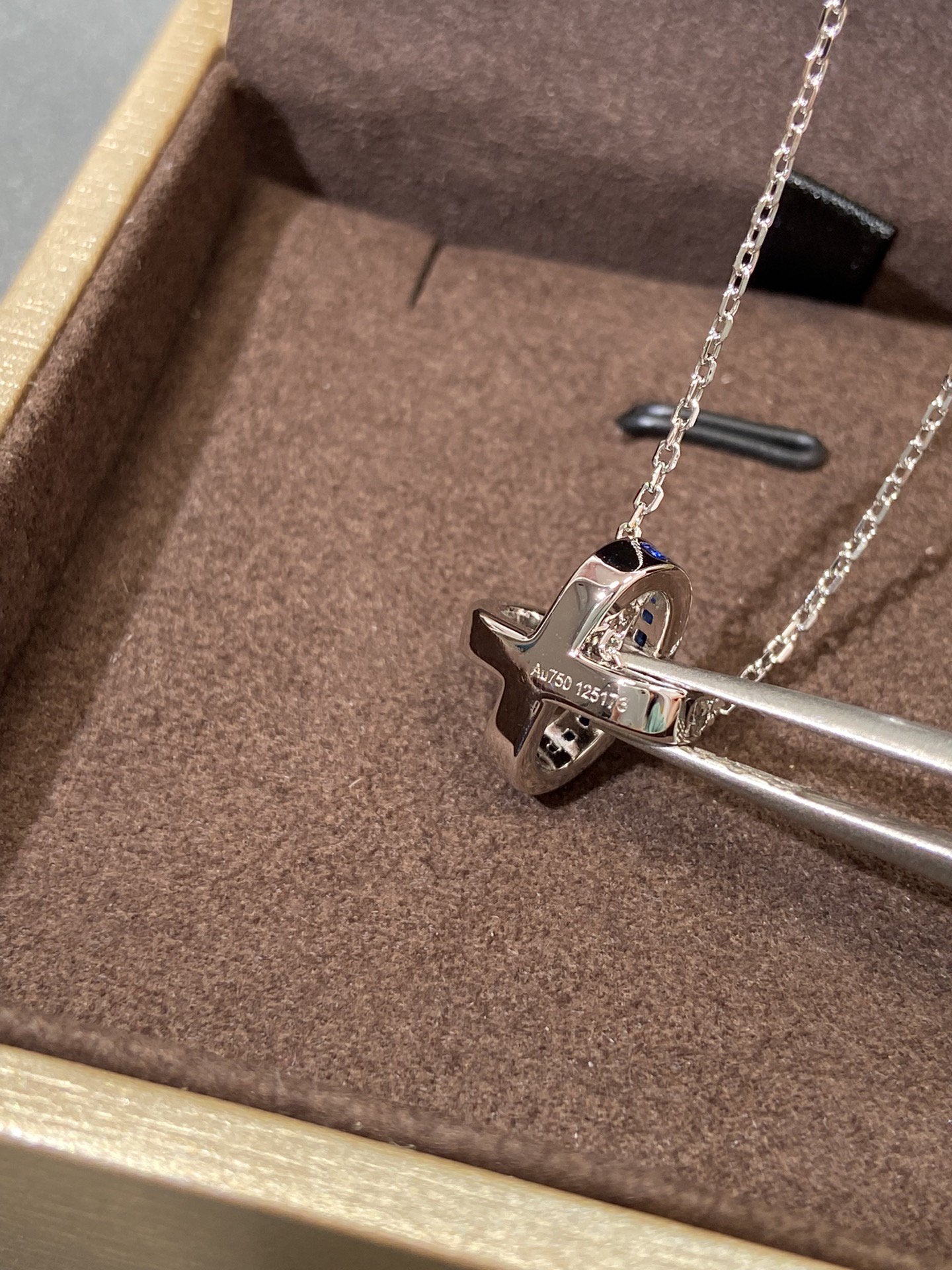 [Charm Aries Jewelry]LIENS DIAMOND SILVER NECKLACE