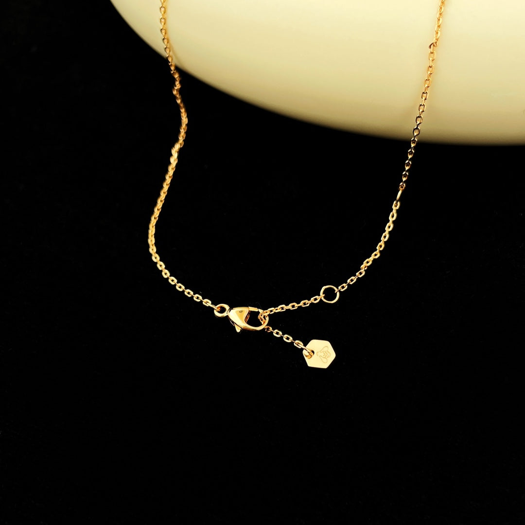 [Charm Aries Jewelry]BEE MINI PEDANT DIAMOND NECKLACE