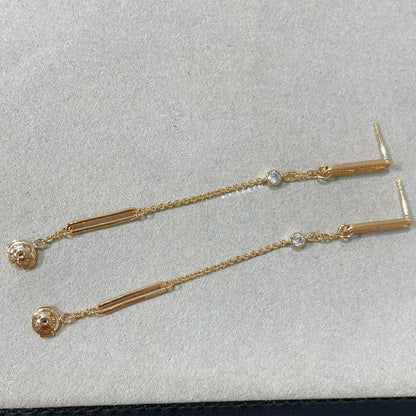 [Charm Aries Jewelry]CHAINE CHAOS DIAMOND DROP EARRINGS