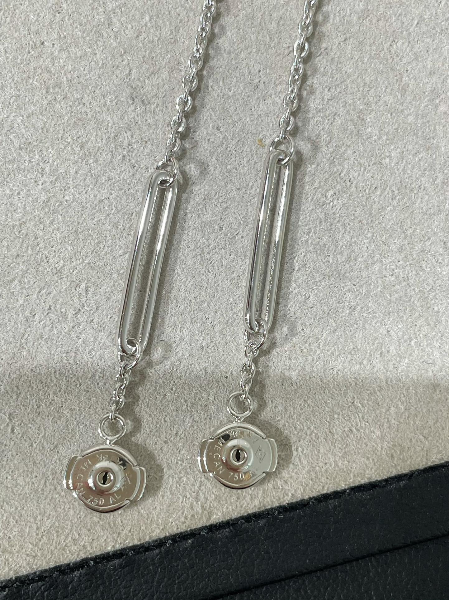 [Charm Aries Jewelry]CHAINE CHAOS DIAMOND DROP EARRINGS