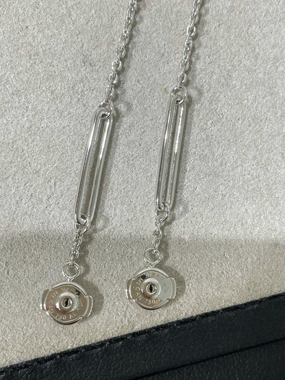 [Charm Aries Jewelry]CHAINE CHAOS DIAMOND DROP EARRINGS