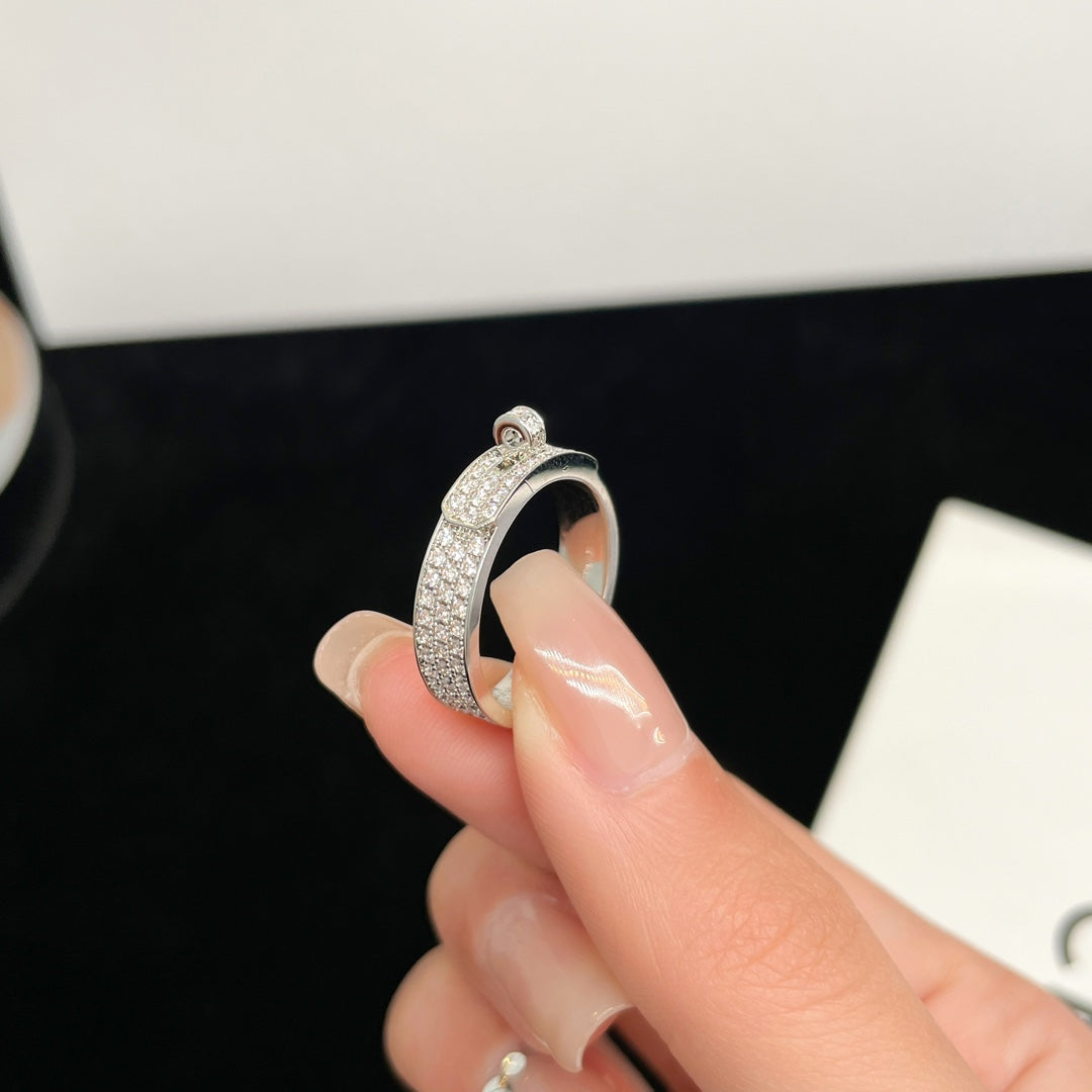 [Charm Aries Jewelry]KELLY SILVER DIAMOND RING