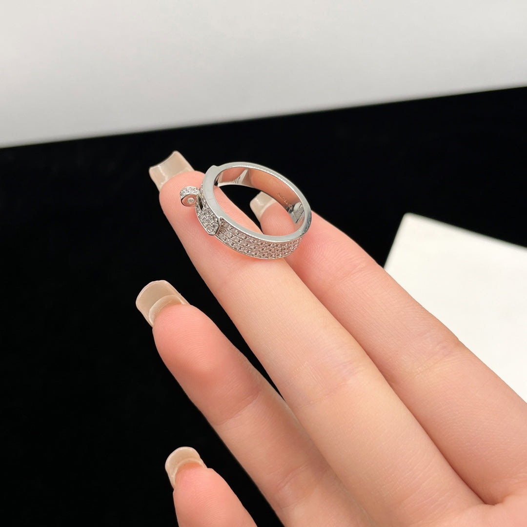 [Charm Aries Jewelry]KELLY SILVER DIAMOND RING