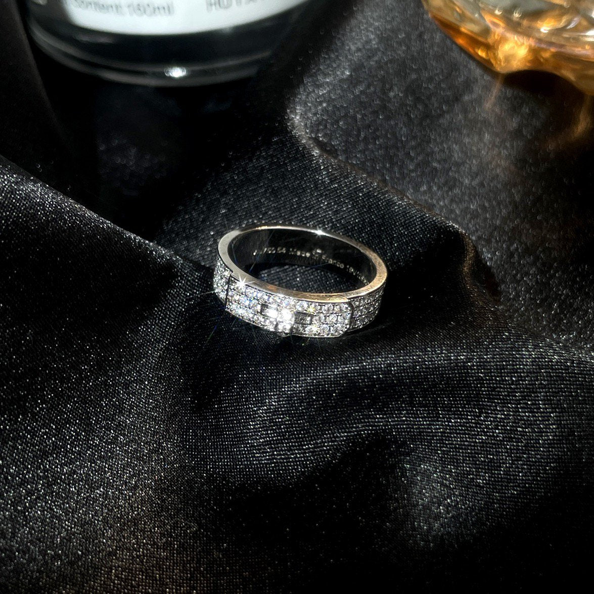 [Charm Aries Jewelry]KELLY SILVER DIAMOND RING