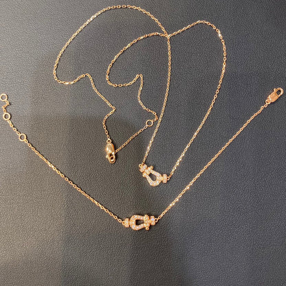 [Charm Aries Jewelry]FORCE 10 DIAMOND PINK GOLD NECKLACE MINI MODEL